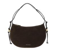 Coccinelle Leather shoulder bag Thess Handbag Suede Le. / Grained Le. Fango/Fango dark green