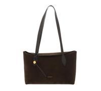 Coccinelle Leather shoulder bag Thess Handbag Suede Le. / Grained Le. Fango/Fango dark green