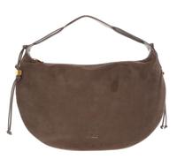 Coccinelle Leather shoulder bag Thess Handbag Suede Le. / Grained Le. Warm Ta/Warm Ta taupe