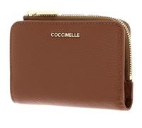 Coccinelle Leather Wallet Metallic Soft Cognac Brown