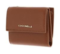 Coccinelle Leather Wallet Metallic Soft Wallet Grained Leather Cognac Brown
