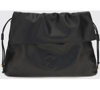COCCINELLE Lidia Smooth Leather Shoulder Bag with Drawstring Closure and Removable Handle