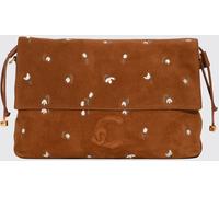 COCCINELLE Lidia Suede Crossbody Bag with Floral Embroidery