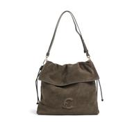 Coccinelle Lidia Suede | leather Hobo bag | olive