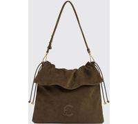 COCCINELLE Lidia Suede Shoulder Bag with Drawstring Closure