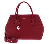 Coccinelle Lord Medium Grained Leather Handbag - Sangria, Sangria, One Size, Sangria, One Size