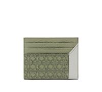 Coccinelle Loreen monogram-pattern card holder - Green One Size
