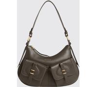 COCCINELLE Mavery Grained Leather Shoulder Bag with Zip Closure