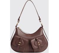 COCCINELLE Mavery Grained Leather Shoulder Bag with Zip Closure