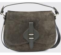 COCCINELLE Mavery Suede Shoulder Bag with Flat Handle and Shoulder Strap