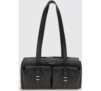 COCCINELLE Mavery Tumbled Leather Shoulder Bag with Double Handle and Zip Closure