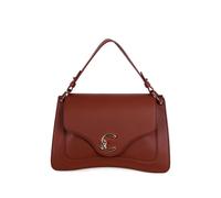 Coccinelle medium C-Me logo plaque tote bag - Brown One Size