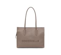 Coccinelle medium Myrtha26 logo-debossed grained leather tote bag - Brown OS