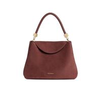 Coccinelle medium Tiggy braided-handle suede tote bag - Red OS