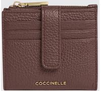 COCCINELLE Metallic Soft Bifold Grained Leather Card Holder - Size: OS - female