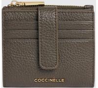 COCCINELLE Metallic Soft Bifold Grained Leather Card Holder - Size: OS - female