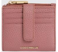 COCCINELLE Metallic Soft Bifold Grained Leather Card Holder - Size: OS - female