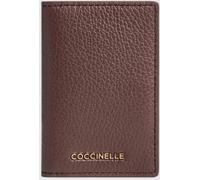 COCCINELLE Metallic Soft Bifold Grained Leather Card Holder with Snap Button - Size: OS - female