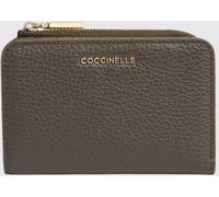 COCCINELLE Metallic Soft Bifold Grained Leather Wallet - Size: OS - female