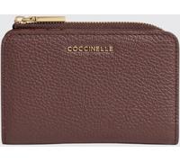 COCCINELLE Metallic Soft Bifold Grained Leather Wallet - Size: OS - female