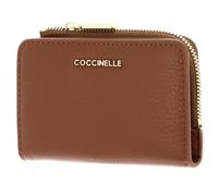 COCCINELLE Metallic Soft Credit Card Holder Cognac