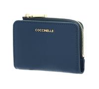 COCCINELLE Metallic Soft Credit Card Holder Deep Blue