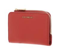 COCCINELLE Metallic Soft Credit Card Holder Grenadine Red