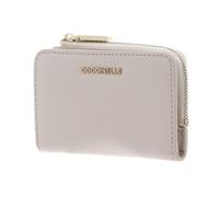 COCCINELLE Metallic Soft Credit Card Holder Lambskin White
