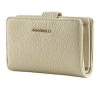 COCCINELLE Metallic Soft Mini Wallet Grained Leather Blanco