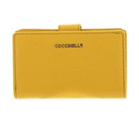 COCCINELLE Metallic Soft Mini Wallet Grained Leather Soleado