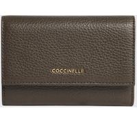 COCCINELLE Metallic Soft Tri-Fold Grained Leather Wallet - Size: OS - female