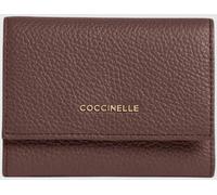 COCCINELLE Metallic Soft Tri-Fold Wallet in Pebbled Leather - Size: OS - female