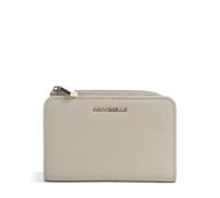 Coccinelle Leather Purse Metallic Soft Wallet Eucalipto Green-Grey