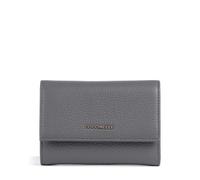 Coccinelle Purse Metallic Soft Wallet Grainy Leather Stove Blue-Grey