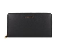 Coccinelle Metallic Soft Wallet Genuine Leather 10 cm black
