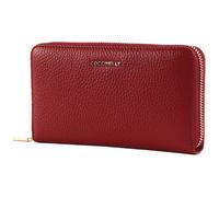COCCINELLE Metallic Soft Wallet Grained Leather Ruby