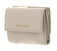 COCCINELLE Metallic Soft Wallet Grained Leather Sandshell