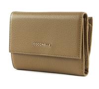 COCCINELLE Metallic Soft Wallet Grainy Leather Moss Green