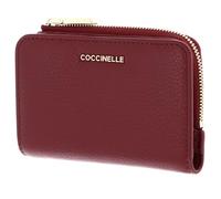 Coccinelle Metallic Soft Wallet Leather Wallet Blueberry Currant