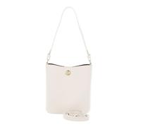 COCCINELLE Mini Bag Double Grainy Leather Pearl / Cognac