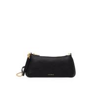 Coccinelle mini C-Me logo-print chain-link crossbody bag - Black OS