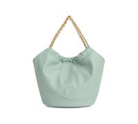 Coccinelle mini Smash embossed-logo chain-strap leather tote bag - Green One Size