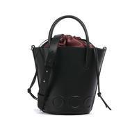 Coccinelle Myrtha Maxi Logo | leather Bucket bag | black