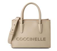 Coccinelle Myrtha Shopper Bag Genuine Leather 27 cm brown