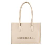 Coccinelle Myrtha Shopper Bag Leather 36 cm beige