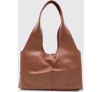 COCCINELLE Nell Pebbled Leather Shoulder Bag with Double Handle and Zip Closure