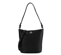 COCCINELLE Mini Bag Double Grainy Leather Noir / Cognac