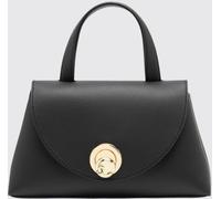 COCCINELLE Nikla Grained Leather Handbag with Monogram and Removable Strap