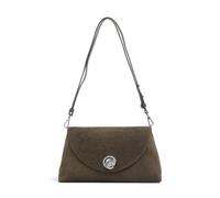 Coccinelle Leather shoulder bag cross body bag Nikla Suede Bim Handbag Fango/Fango dark green