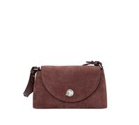 Coccinelle Nikla suede logo-plaque shoulder bag - Brown OS